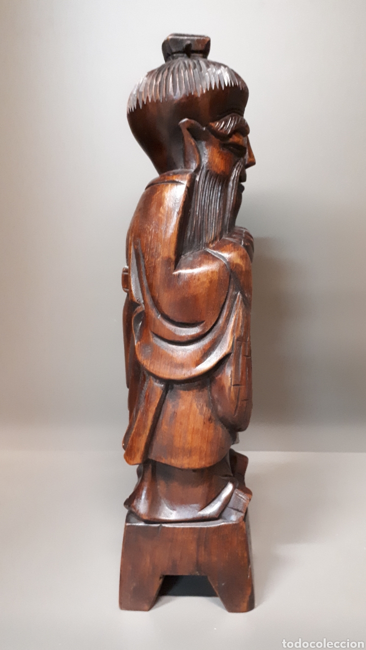 Antig&uuml;edades: Figura madera China - Foto 4