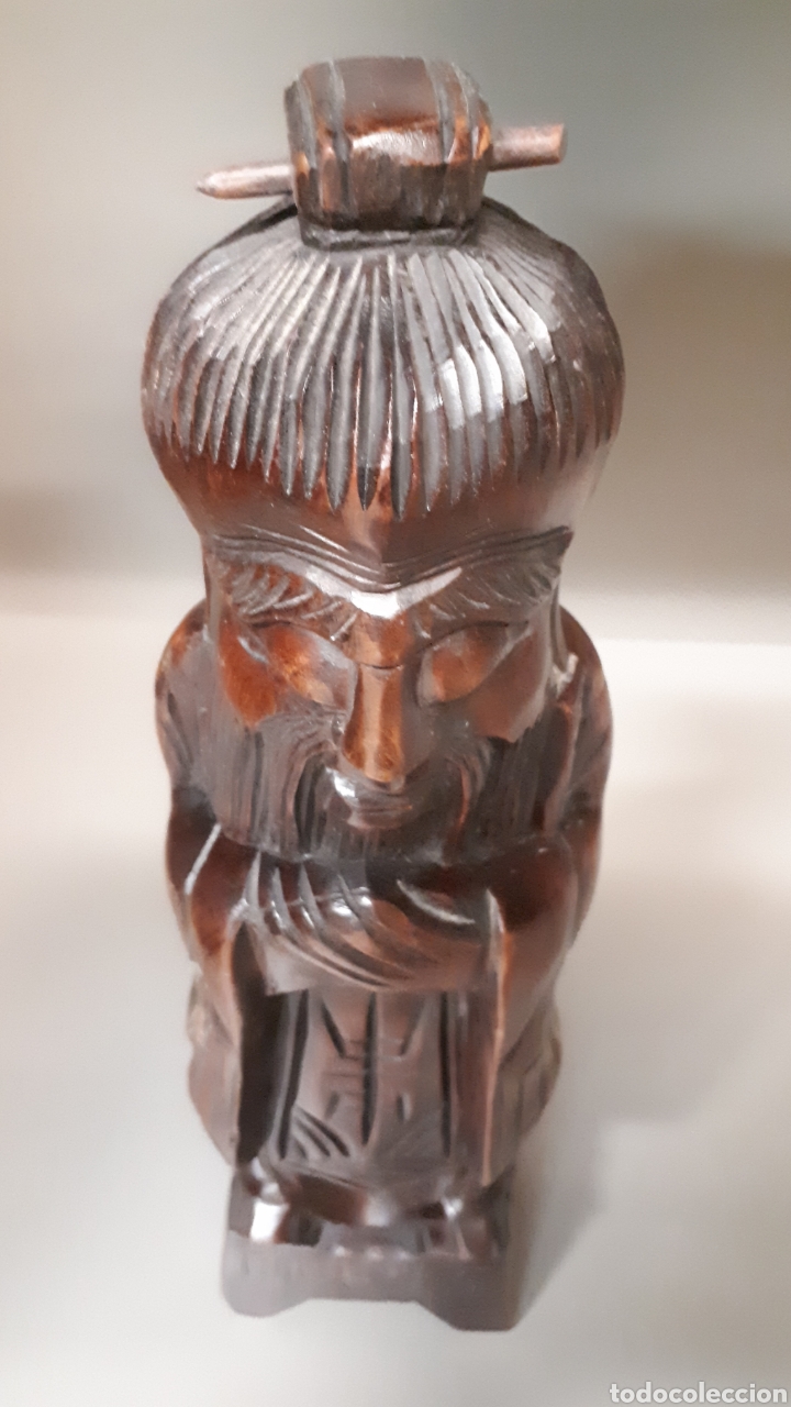 Antig&uuml;edades: Figura madera China - Foto 5