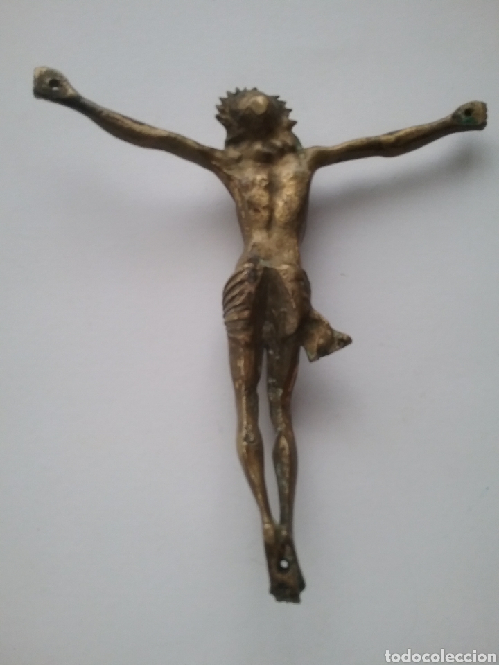 Antig&uuml;edades: Cristo en bronce a&ntilde;os 20. - Foto 5