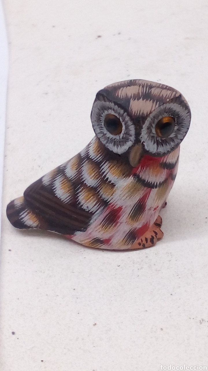 Antig&uuml;edades: Dos figuritas de madera pintada - Foto 3