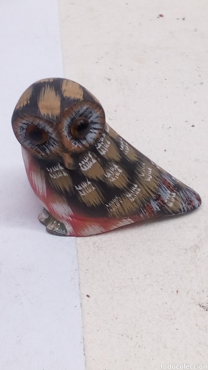 Antig&uuml;edades: Dos figuritas de madera pintada - Foto 2