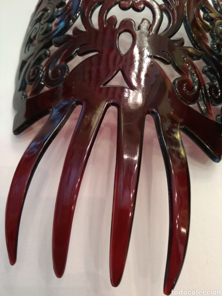 Antig&uuml;edades: Peineta 19 cm - Foto 5