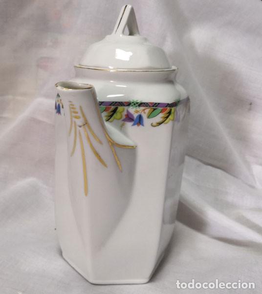 Antig&uuml;edades: CAFETERA - TETERA DE PORCELANA CON MARCAS EN LA BASE NUMERADA - Foto 4
