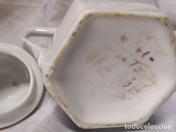 Antig&uuml;edades: CAFETERA - TETERA DE PORCELANA CON MARCAS EN LA BASE NUMERADA - Foto 9