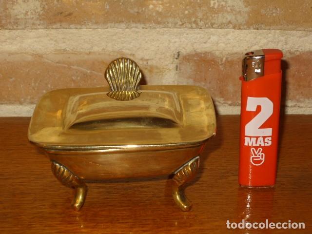 Antig&uuml;edades: JABONERA MODERNISTA DE BRONCE. - Foto 1