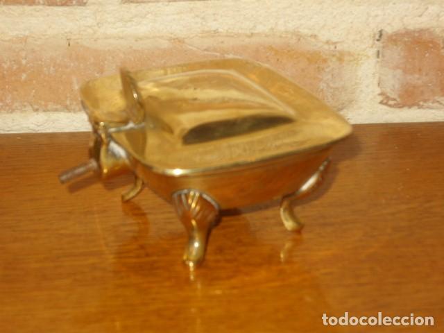 Antig&uuml;edades: JABONERA MODERNISTA DE BRONCE. - Foto 6