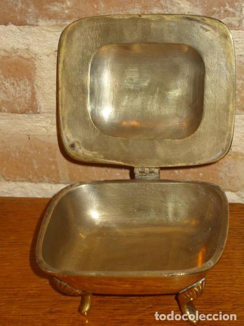 Antig&uuml;edades: JABONERA MODERNISTA DE BRONCE. - Foto 9