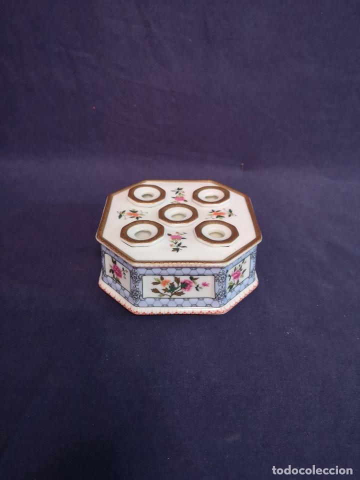 Antig&uuml;edades: TINTERO DE PORCELANA FRANCESA - Foto 1