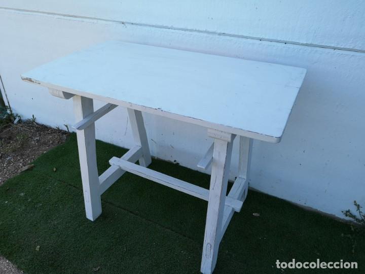 Antig&uuml;edades: Mesa tocinera antigua recuperada - Foto 4