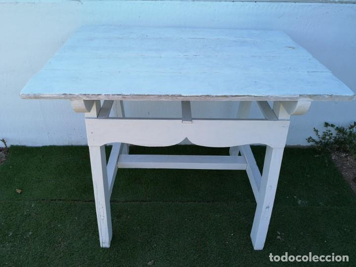 Antig&uuml;edades: Mesa tocinera antigua recuperada - Foto 1