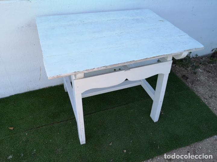 Antig&uuml;edades: Mesa tocinera antigua recuperada - Foto 3