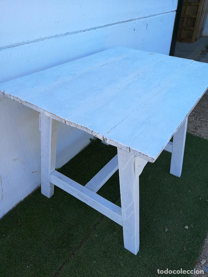 Antig&uuml;edades: Mesa tocinera antigua recuperada - Foto 6