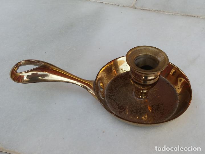 Antig&uuml;edades: Antigua palmatoria en bronce - Foto 1
