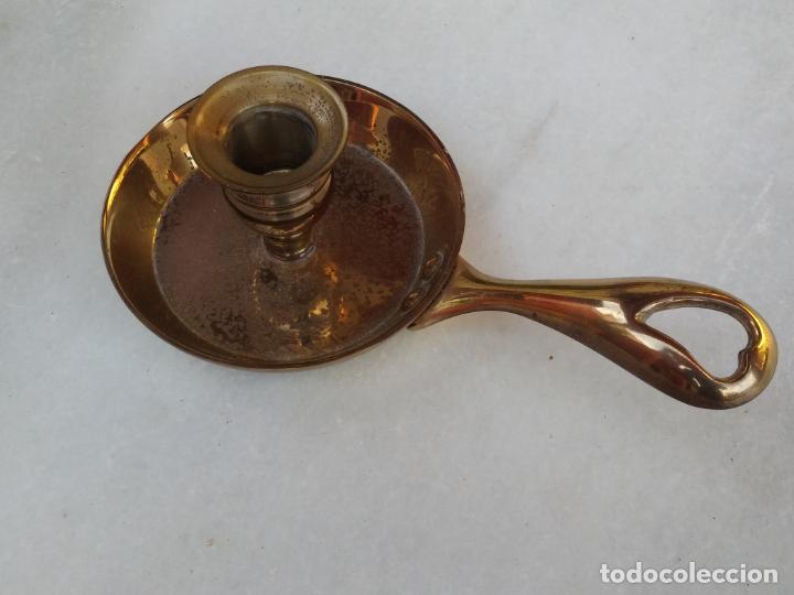 Antig&uuml;edades: Antigua palmatoria en bronce - Foto 2