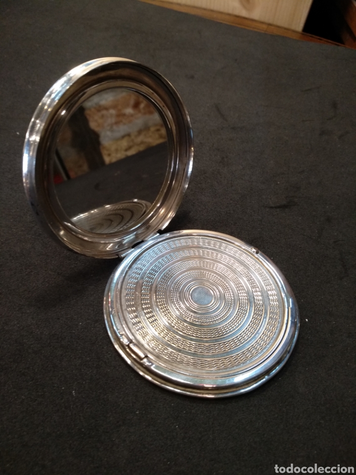 Antig&uuml;edades: Polvera ba&ntilde;o plata. Western Germany silverplated - Foto 3