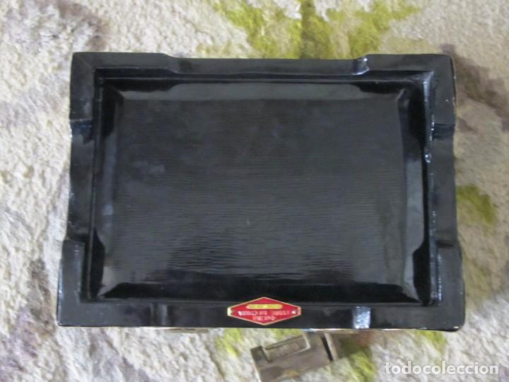 Antig&uuml;edades: CAJA JOYERO DE LACA NEGRA - Foto 7