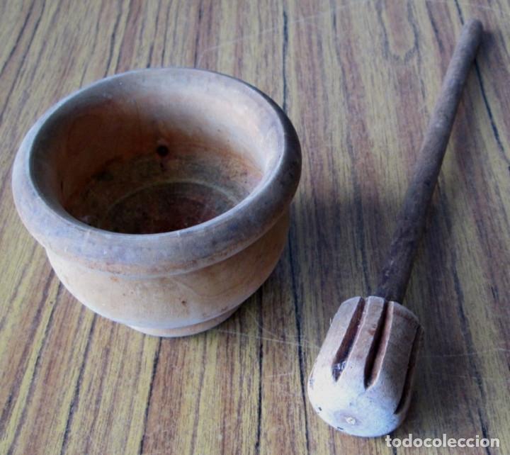 Antig&uuml;edades: MORTERO de madera - Foto 2