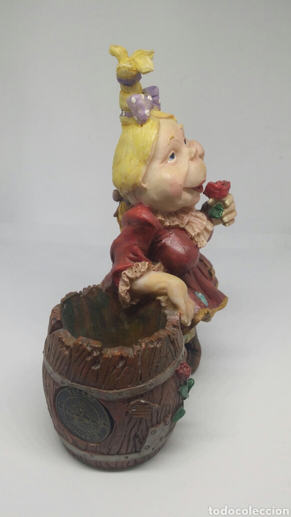 Antig&uuml;edades: Duende chica con barril - Foto 4