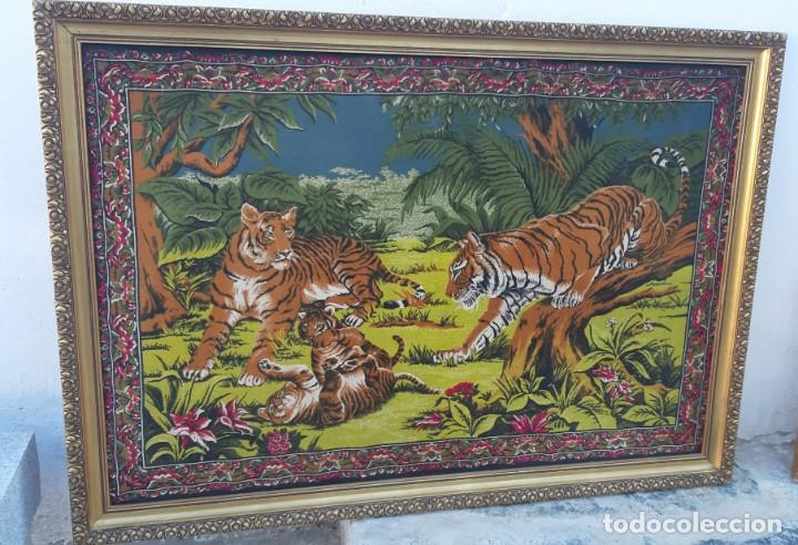 Antig&uuml;edades: Pareja de tapices de gran tama&ntilde;o - Foto 2