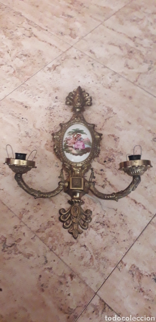 Antig&uuml;edades: Lampara pared antigua - Foto 1