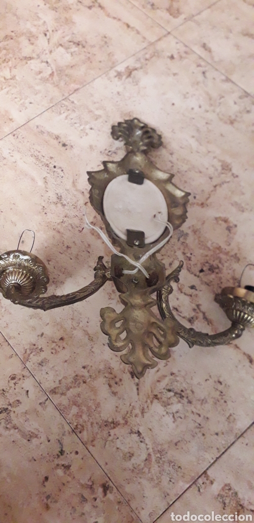 Antig&uuml;edades: Lampara pared antigua - Foto 3