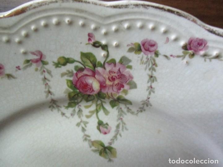 Antig&uuml;edades: plato antiguo con relieve perlado - Foto 1