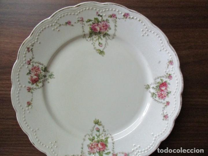 Antig&uuml;edades: plato antiguo con relieve perlado - Foto 2
