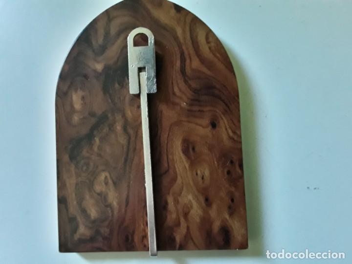 Antig&uuml;edades: Placa devocional de plata y madera de San Francisco. Italy - Foto 2