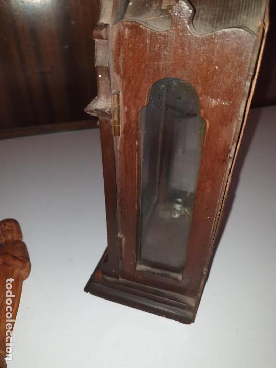 Antig&uuml;edades: MINI CAPILLA DE MADERA CON FIGURA CRISTO - Foto 10