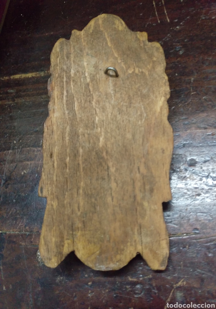 Antig&uuml;edades: Antigua cara tallada en madera - Foto 3