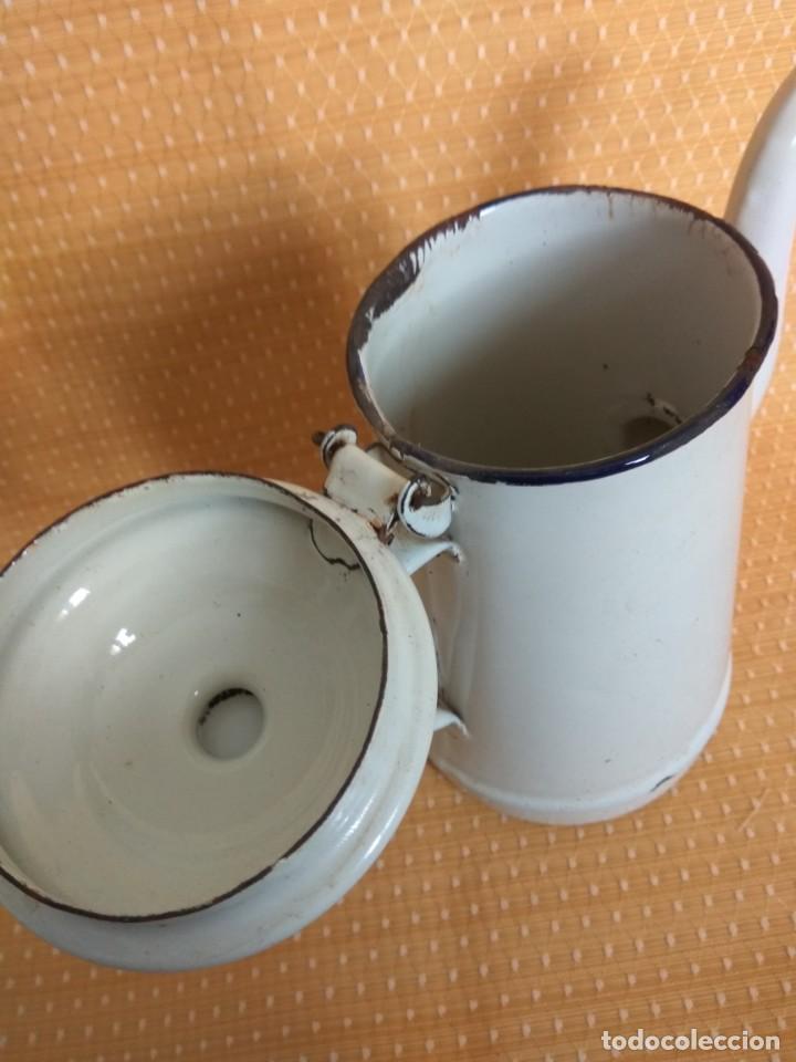 Antig&uuml;edades: CAFETERA DE ACERO ESMALTADO, VINTAGE. - Foto 4