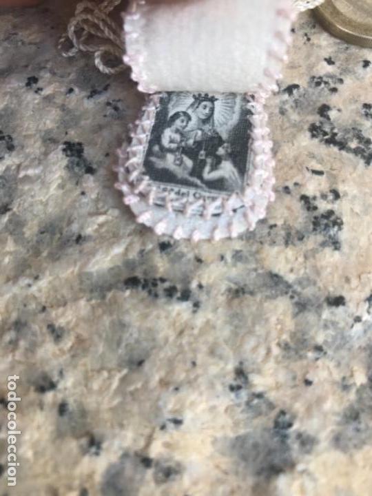 Antig&uuml;edades: Escapulario, virgen - Foto 2