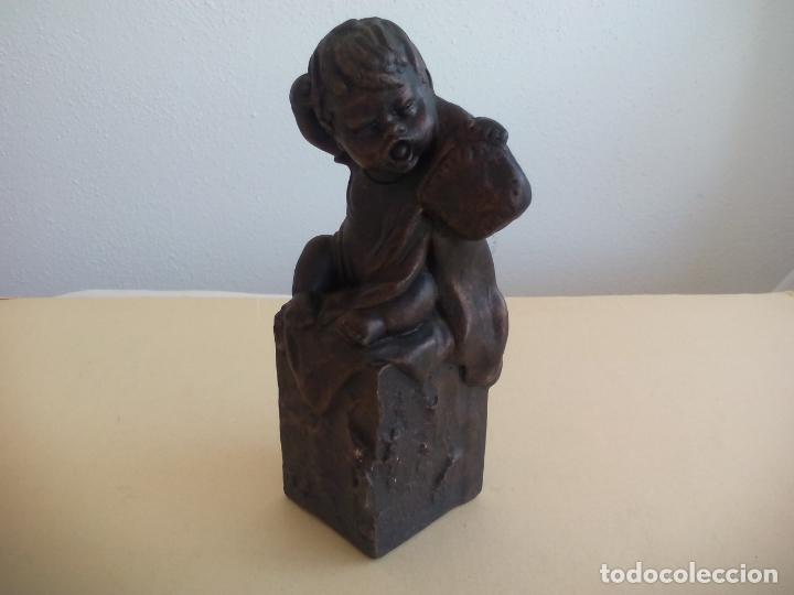 Antiquit&eacute;s: FIGURA DE NI&Ntilde;O kleeva handlaget i norge, DE  NORUEGA