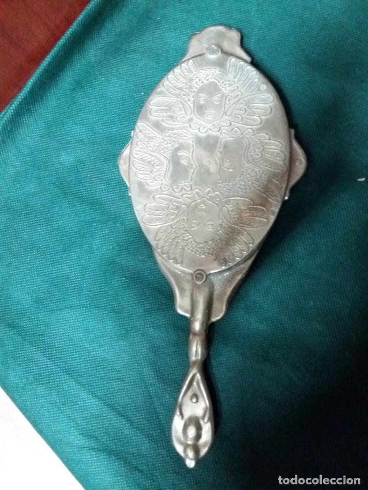 Antig&uuml;edades: ESPEJO DE MANO BRONCE - Foto 2