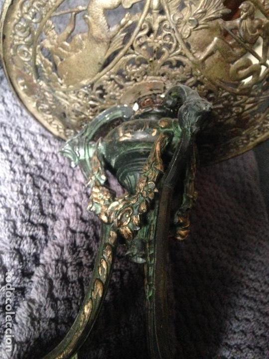Antig&uuml;edades: Centro xix bronce o esta&ntilde;o - Foto 3