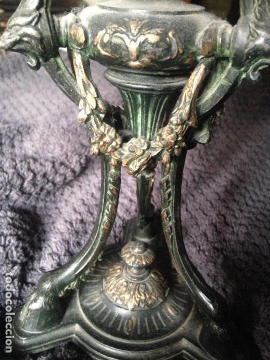Antig&uuml;edades: Centro xix bronce o esta&ntilde;o - Foto 4