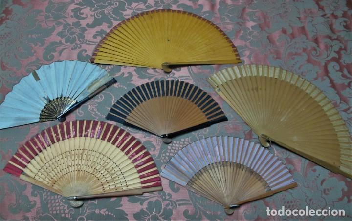 Antig&uuml;edades: LOTE 6 ABANICOS - Foto 2