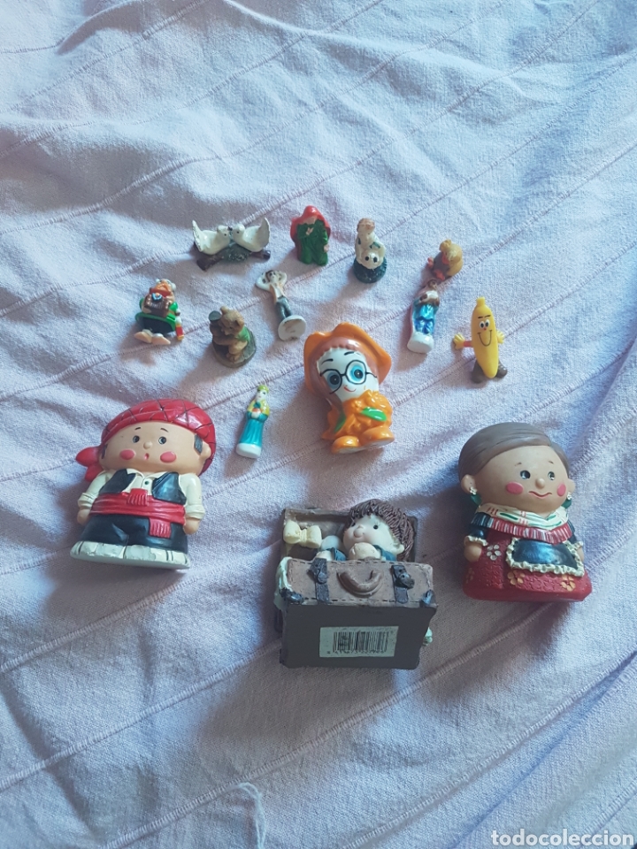 Antig&uuml;edades: Lote de figuras antiguas...