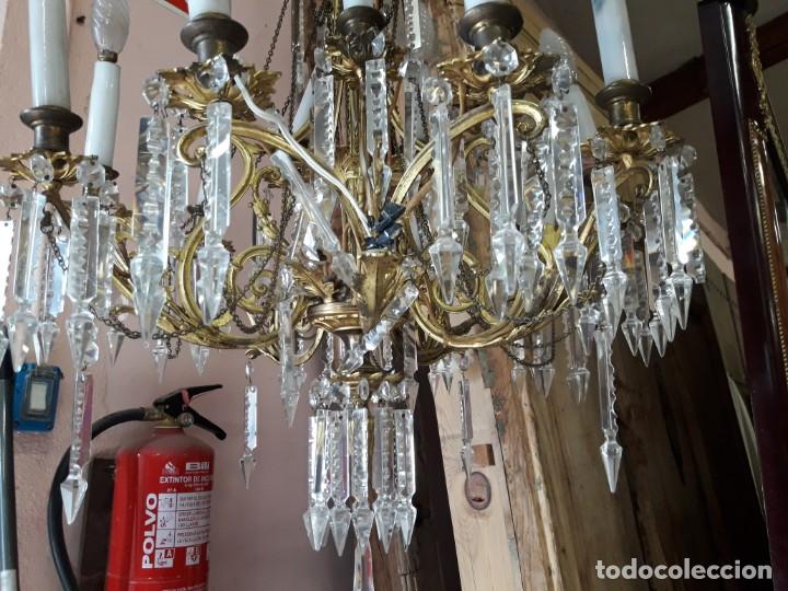 Antig&uuml;edades: Lampara siglo XIX - Foto 2