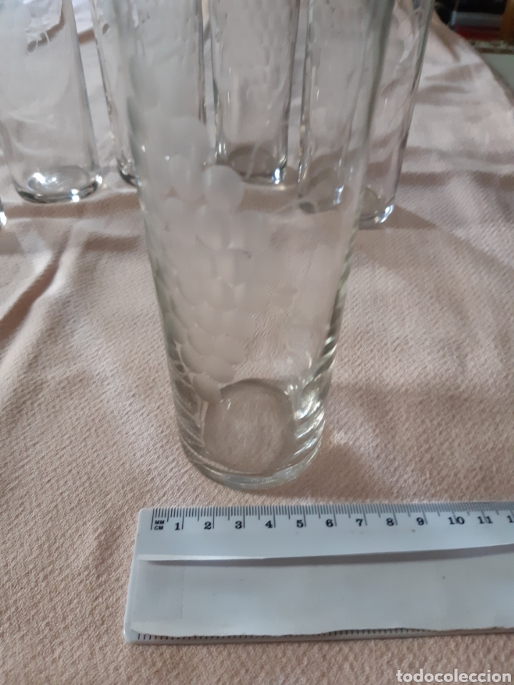 Antig&uuml;edades: VASOS DE CRISTAL GRABADO - Foto 2