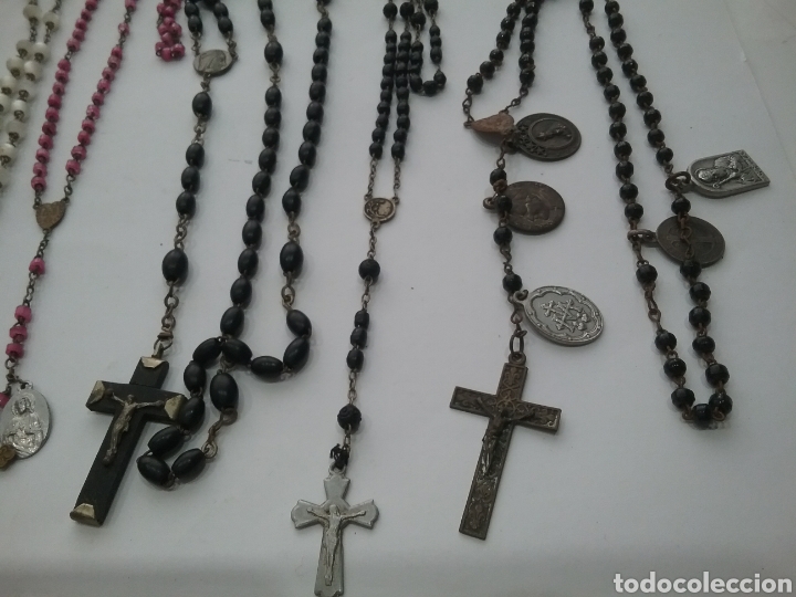 Antig&uuml;edades: Lote de 6 rosarios diferentes. - Foto 3