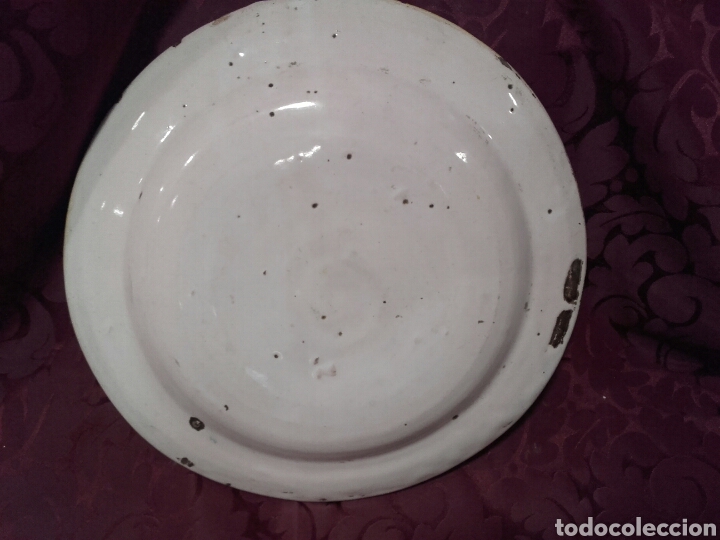 Antig&uuml;edades: RIBESALBES. PLATO DEL SIGLO XIX. - Foto 3