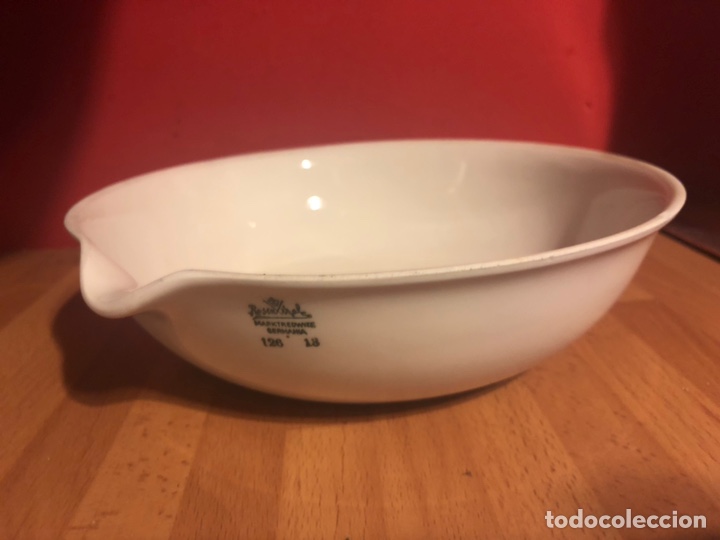 Antig&uuml;edades: Antiguo plato cuenco o mortero de farmacia o laboratorio de porcelana Rosenthal