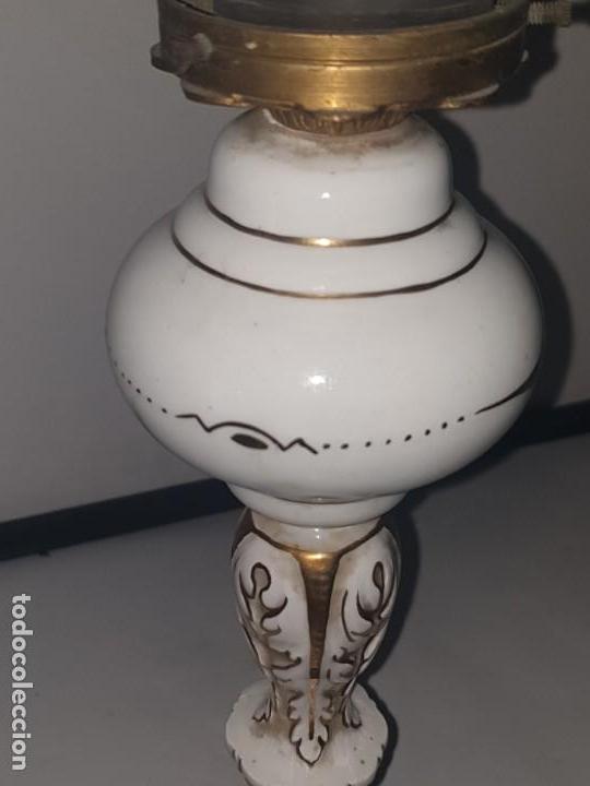 Antig&uuml;edades: Lampara bronce ceramica - Foto 4