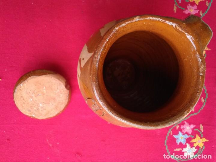 Antig&uuml;edades: Orza de barro con tapadera antigua - Foto 4