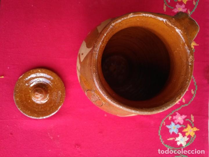 Antig&uuml;edades: Orza de barro con tapadera antigua - Foto 5
