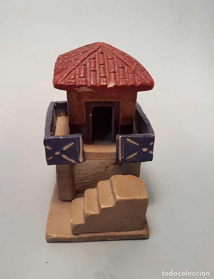 Antig&uuml;edades: ANTIGUA Y POPULAR TERRACOTA POLICROMADA HORREO PP.SG.XX.