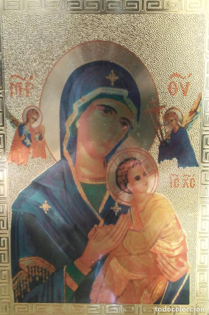 Antig&uuml;edades: CUADRO RELIGIOSO VIRGEN CON NI&Ntilde;O - Foto 1
