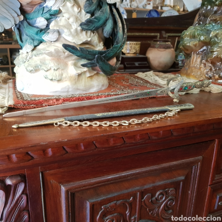 Antig&uuml;edades: ESPADA DECORACION TOLEDO 49 CM - Foto 1