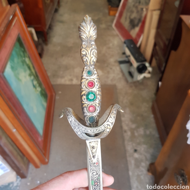 Antig&uuml;edades: ESPADA DECORACION TOLEDO 49 CM - Foto 2
